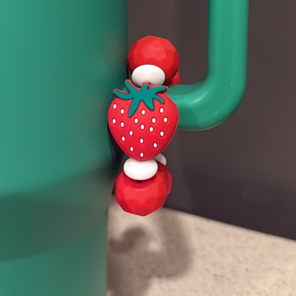 Strawberry Handle Charm